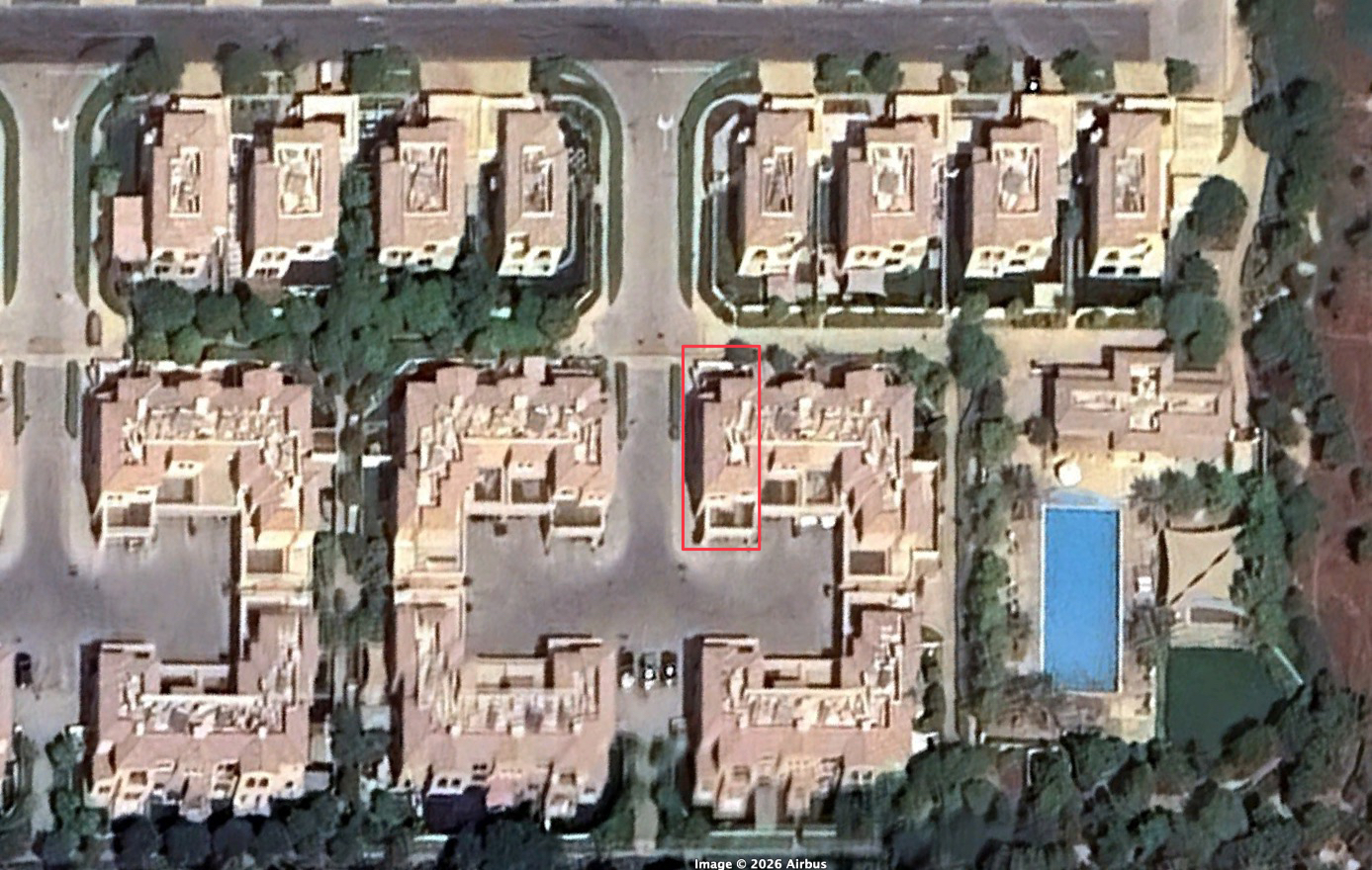 Aerial view of property location